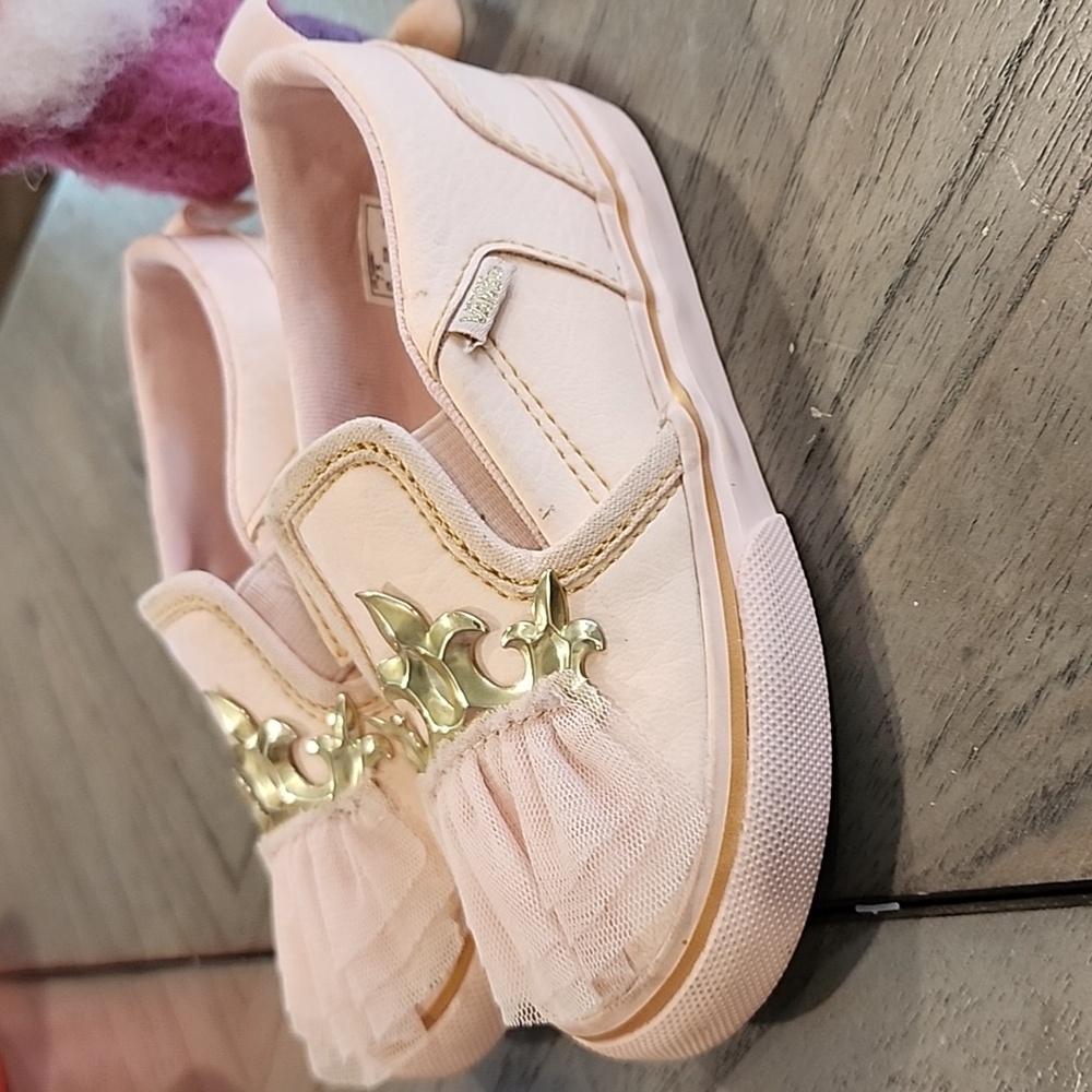 Pink Princess Vans size 7.5 - Picture 2 of 4